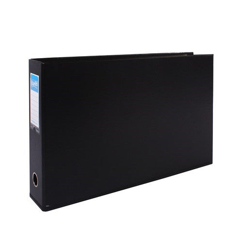 Bantex A3 Landscape Lever Arch File 70mm Black Box of 4