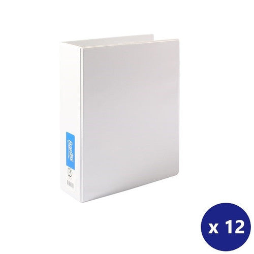 Bantex A4 Insert Binder Standard PP 3D 50mm White Box of 12
