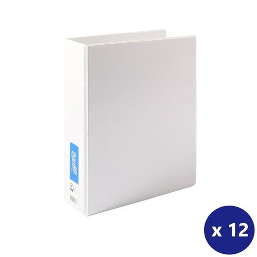 Bantex A4 Insert Binder Standard PP 4D 50mm White Box of 12