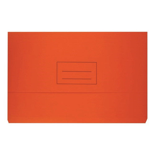 Bantex FC Document Wallet Board 230gsm Orange Box of 50