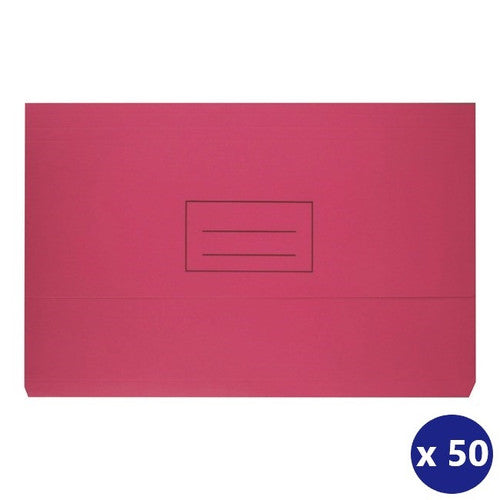 Bantex FC Document Wallet Board 230gsm Pink Box of 50