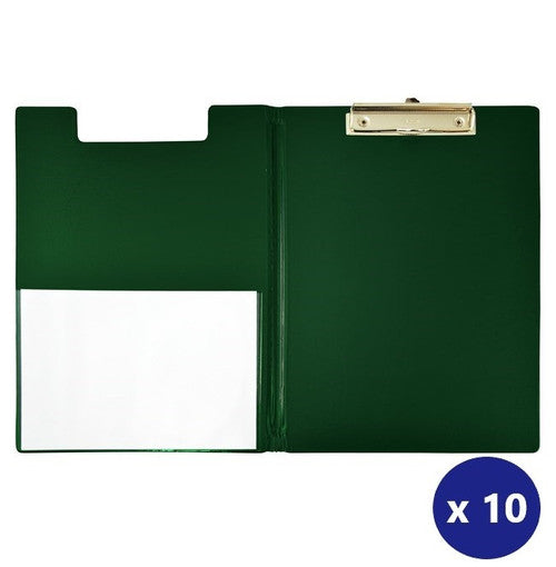 Bantex A4 Clipfolder Standard PVC Green Box of 10