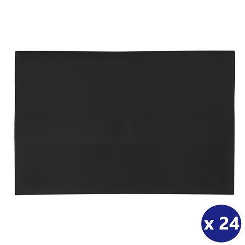 Bantex FC Hook & Loop Document Wallet PolyDoc Black Box of 24
