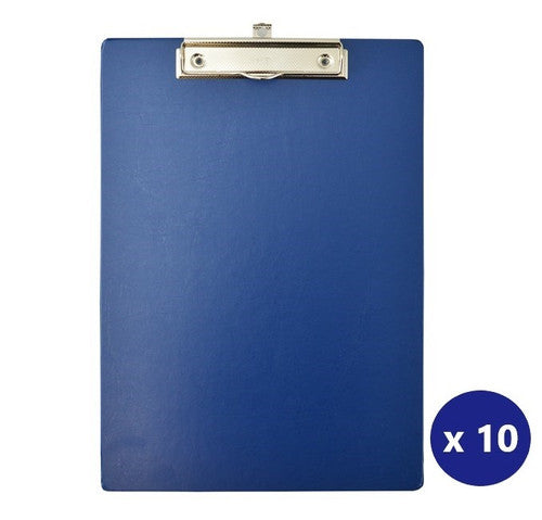 Bantex A4 Clipboard Standard PVC Blue Box of 10