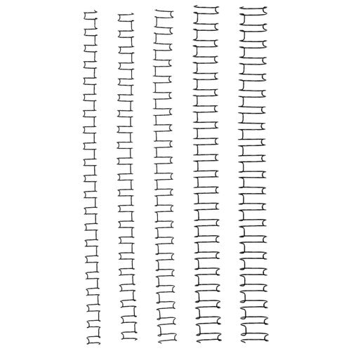 GBC Binding Wire 21 Loop 6mm Black Pack of 100