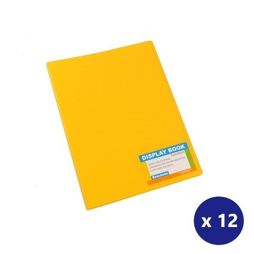 BEAUTONE 100851878 DISPLAY BOOK FIXED TROPICAL PP A4 20 POCKETS BANANA BOX 12