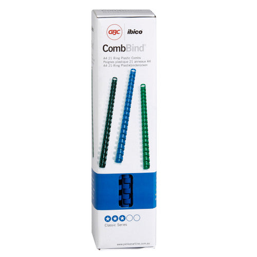 GBC Binding Comb 10mm Blue Pack of 100