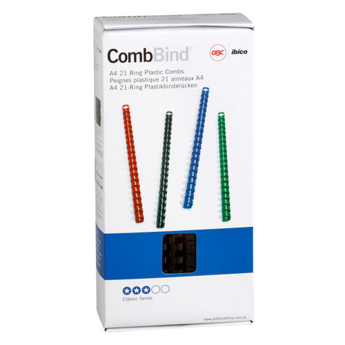 GBC Binding Comb 14mm Black Pack of 100