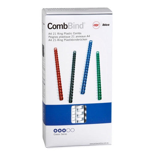 GBC Binding Comb 14mm White Pack of 100