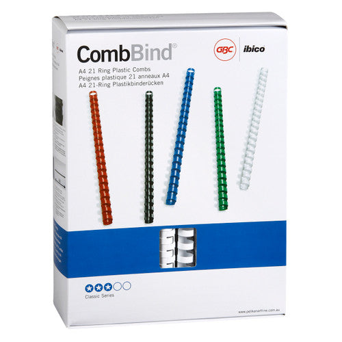 GBC Binding Comb 16mm White Pack of 100