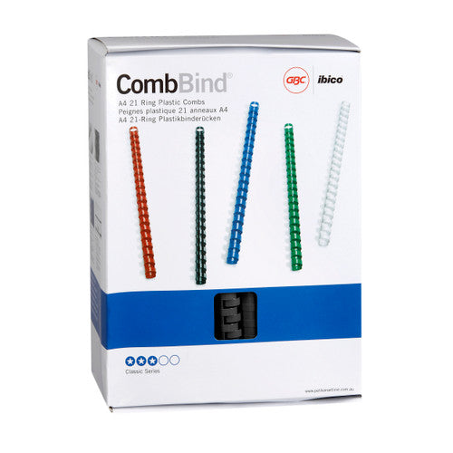 GBC Binding Comb 19mm Black Pack of 100