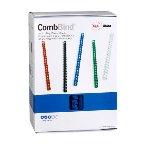 GBC Binding Comb 19mm Blue Pack of 100