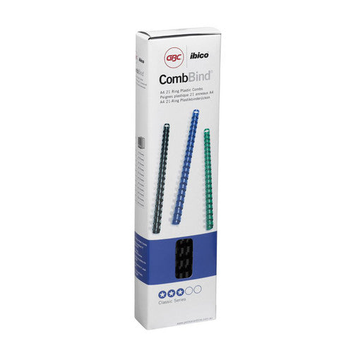 GBC Binding Comb 6mm Black Pack of 100