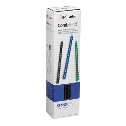 GBC Binding Comb 8mm Black Pack of 100