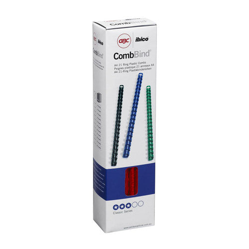 GBC Binding Comb 8mm Red Pack of 100