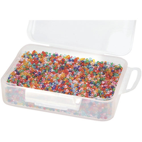 Creative School Supply Glass Seed Beads Assorted Tub of 100g