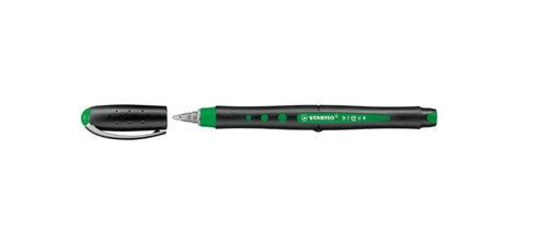 Stabilo Bl@ck Rollerball Pen 0.4mm Green Box of 10