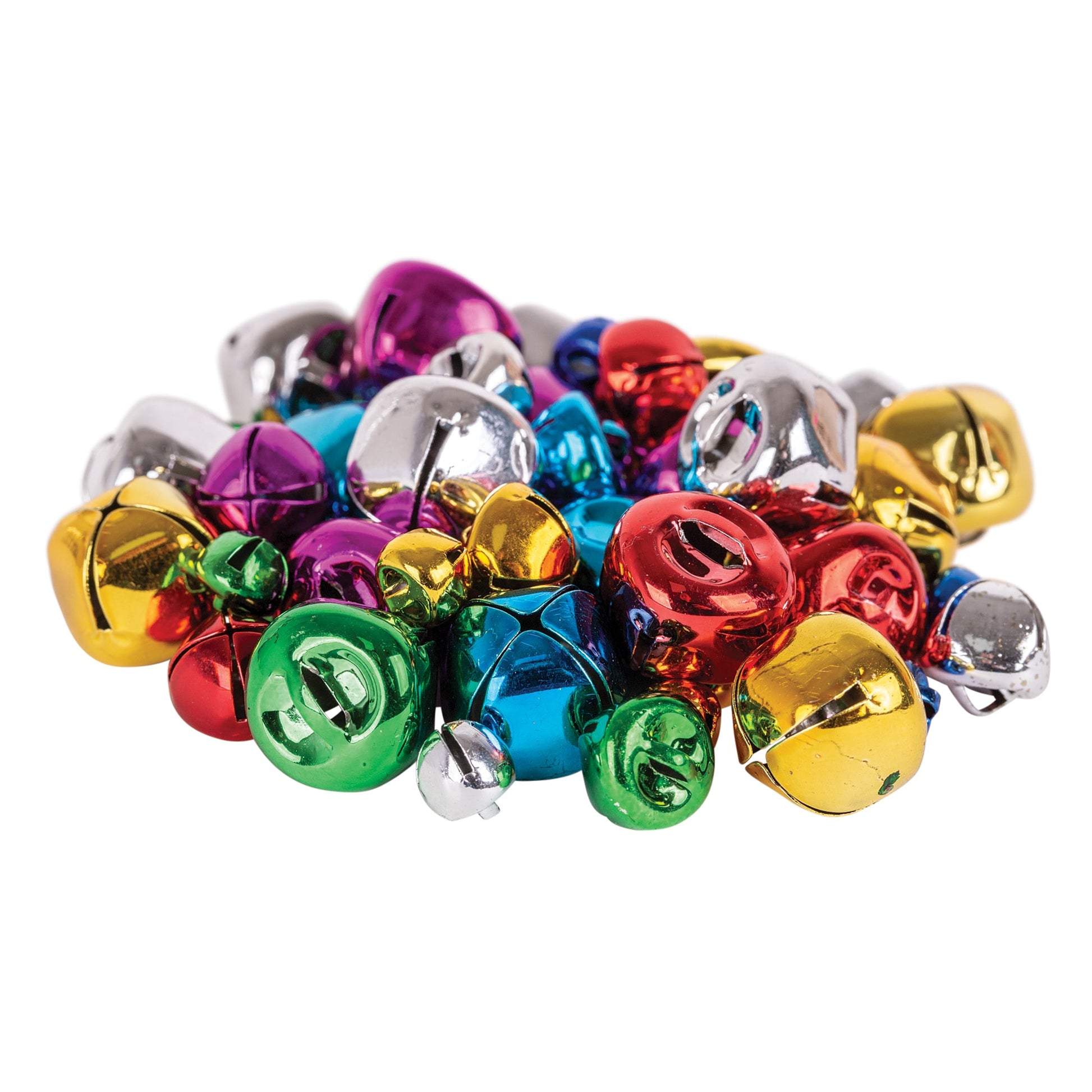 Folley Bells Assorted Pack of 150 Coloured Metal 8mm 12mm and 16mm-1