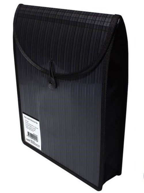 Bantex A4 Top Load Attache File Black Box of 6
