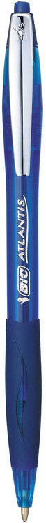 Box of 12 BIC Atlantis Original medium blue ballpoint pens