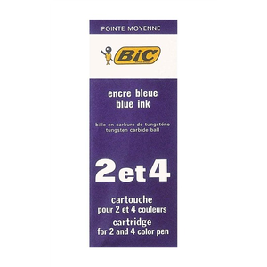 BIC blue medium ballpoint refill for 2 and 4 Colour pens, single unit