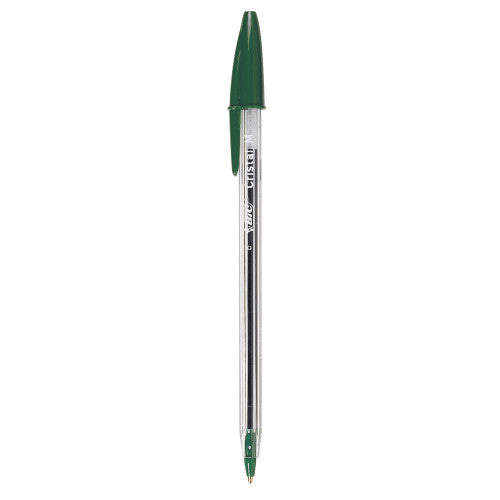 BIC Cristal Ballpoint Pens Medium Green Box of 12 - image 1