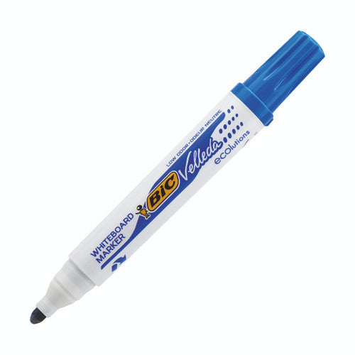Box of 12 BIC Velleda 1701 blue whiteboard markers for classrooms and offices