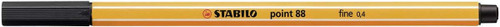 Stabilo Point 88 Fineliner Black Box of 10