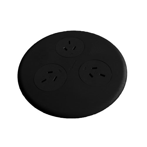 Rapidline Blinky 3 GPO 3 Pin Lead Black