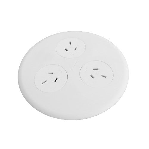 Rapidline Blinky 3 GPO 3 Pin Lead White