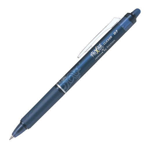 Pilot FriXion Clicker Erasable Retractable Gel Pen Fine Blue Black Box of 12