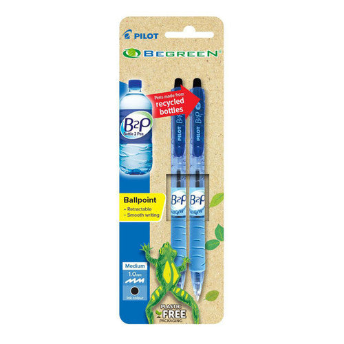 Pilot BegreeN B2P Grip Retractable Ballpoint Pen Medium Assorted Pack 2 Box of 6