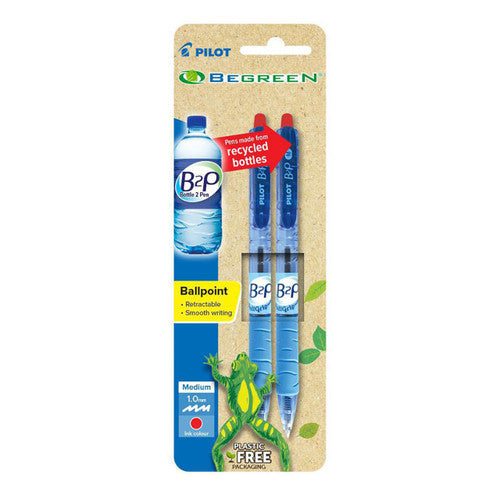 Pilot BegreeN B2P Grip Retractable Ballpoint Pen Medium Assorted Pack 2 Box of 6