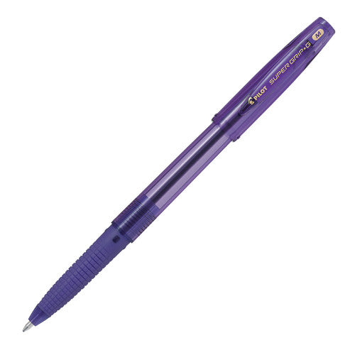 Pilot Super Grip G Stick Ballpoint Pen Medium Violet Box of 12