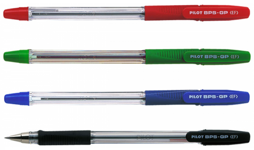Pilot BPS-GP The Ballpoint Stick Grip Pen Extra Fine Red Box of 12