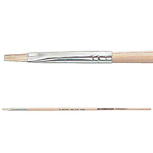 Creative School Supply Hog Hair Brushes Flat Size 2 Pack of 12