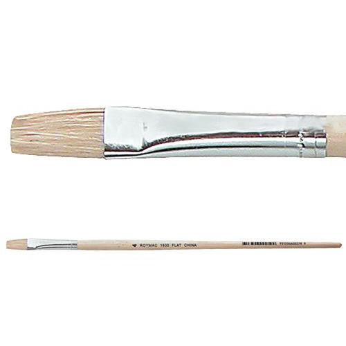 Creative School Supply Hog Hair Brushes Flat Size 4 Pack of 12