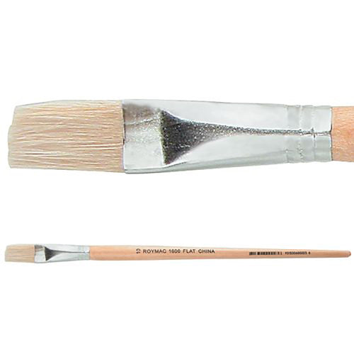 Creative School Supply Hog Hair Brushes Flat Size 10 Pack of 12
