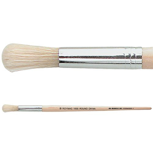 Creative School Supply Hog Hair Brushes Round Size 10 Pack of 12