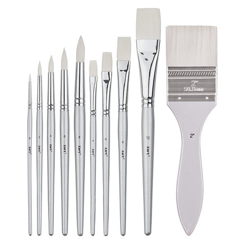 Creative School Supply Zart Taklon Brushes Dynamic Pack of 180