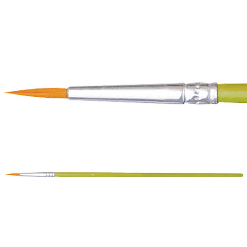 Creative School Supply Budget Taklon Brushes Round Size 2 Pack of 10