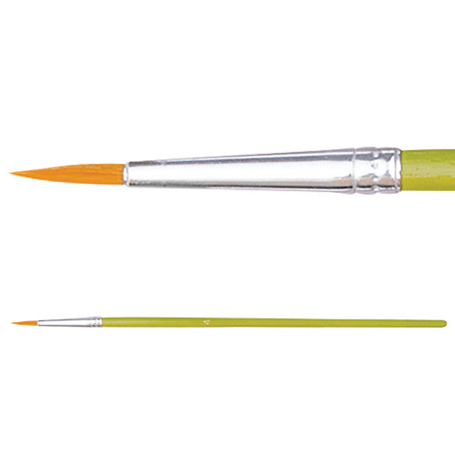 Creative School Supply Budget Taklon Brushes Round Size 4 Pack of 10