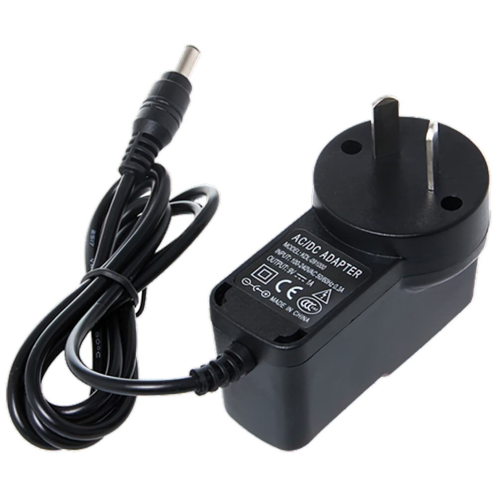 BRAYDEN Manikin AC Adaptor showing Australian standard 230V AC mains power adaptor for Brayden CPR training manikin extended session use