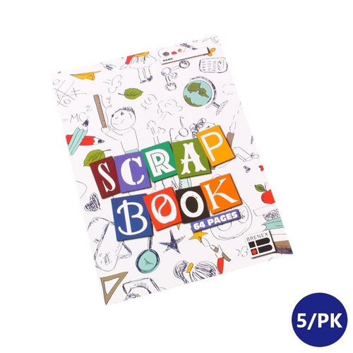 Brenex Scrap Book 240 x 340mm 100gsm 64 Pages Box of 5