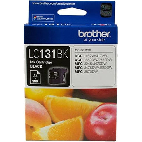 Brother Original Ink Cartridge LC131BK 300 Pages Black