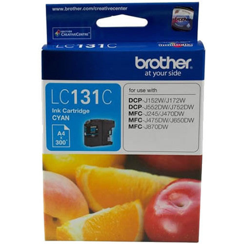 Brother Original Ink Cartridge LC131C 300 Pages Cyan