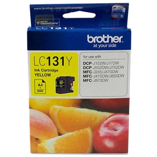 Brother Original Ink Cartridge LC131Y 300 Pages Yellow