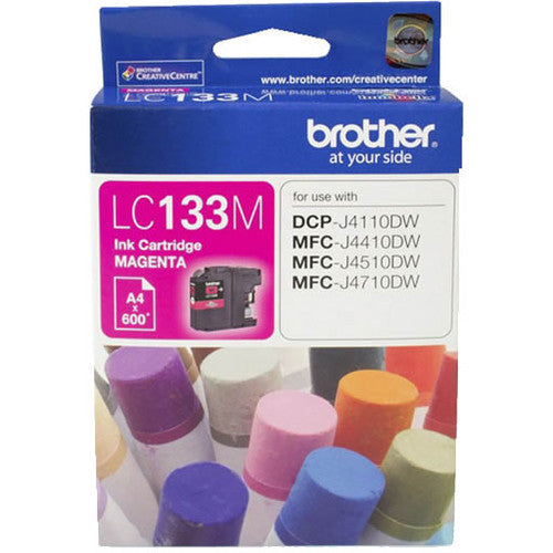 Brother Original High Yield Ink Cartridge LC133M 600 Pages Magenta