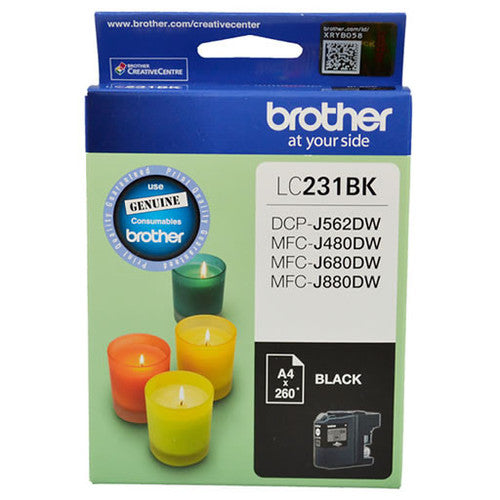 Brother Original Ink Cartridge LC231BKS 260 Pages Black