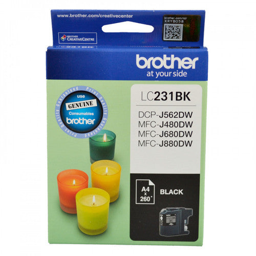 Brother Original Ink Cartridge LC231BKS 260 Pages Black